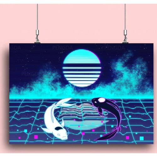 HD Prints Canvas Wall Art Painting Modular Fish Pictures the Earth Home Decoration Poster Abstract Scenery Living Room Framework