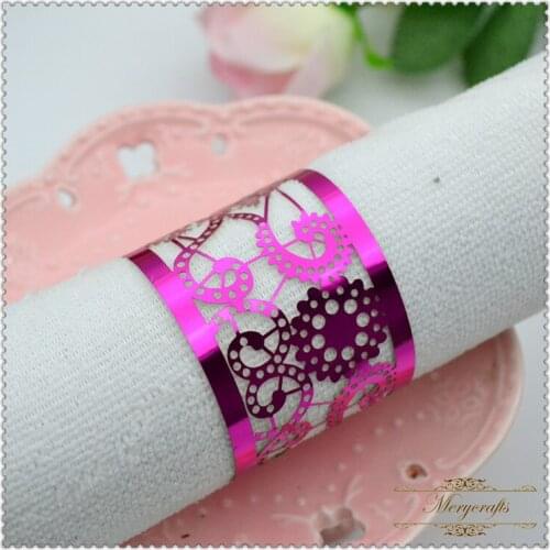 2017 hot new products pearl home decor stock product crown napkin ring