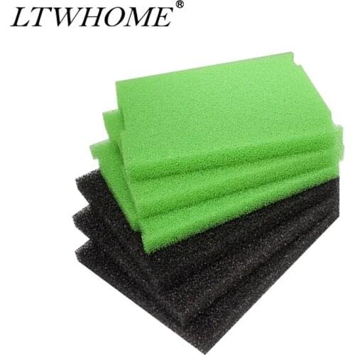 LTWHOME Replacement Foam Pads Set Fit for Tetra Pond Submersible Flat Box Filter