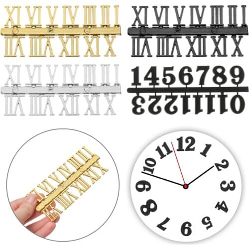 1 Set Handmade Material Restore Digital Repair Tools Roman Numerals Clock Numerals Accessories Arabic Number Quartz Clock Parts