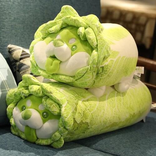 2021 new genuine plush toy dog doll doll doll creative cabbage pillow