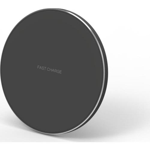 New Q1 Wireless charger for iphone Samsung Wireless Fast Full Round Aluminium Alloy 10w Wireless Charger