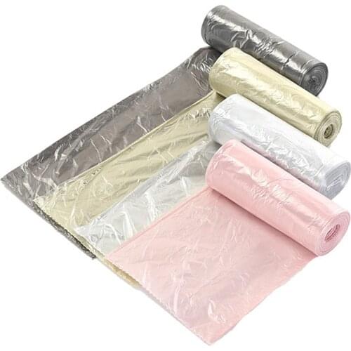 Home Disposable Garbage Bags 5 Rolls Plastic Garbage Bag Kitchen Waste Bag Large Thick Trash Storage Bags Organizer