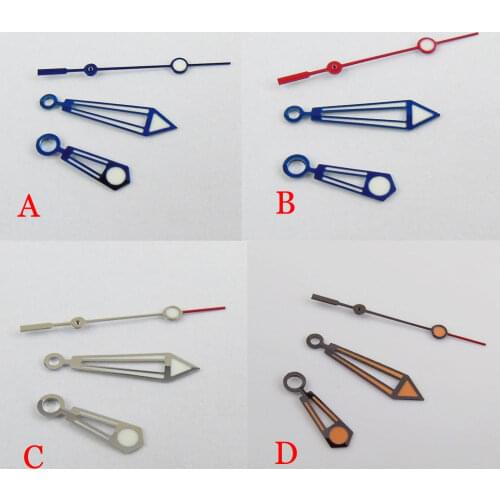 Fit NH35 NH35A NH36 Blue/Silver Watch Hand Watch Needles