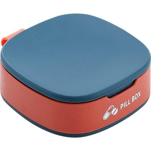 Portable Silicone Mini Dispensing Compartment Storage Box Medicine Pill Box Dispenser Medical Organizer Tablet Box