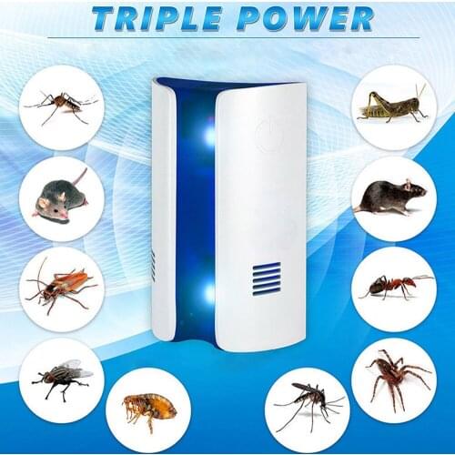 Ultrasonic Pest Repeller Home Anti Mosquito Repellent Killer Rodent Electronic Pest Control Bug Reject Mole Mice Drop Shipping