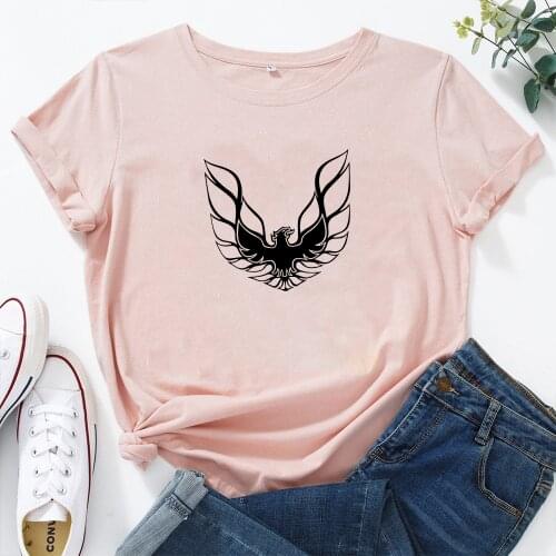 Fly Funny T Shirt Women Tops Fashion Summer Short Sleeve O-neck Cotton Tshirt Women Loose Camiseta Mujer Casual Tee Shirt Femme