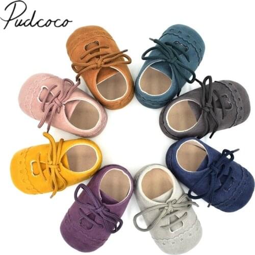 Pudcoco 2020 Infant Baby Shoes Newborn Toddler Boys Girl Suede Soft Sole Crib Shoes Cute Moccasins Flower First Walkers 0-18M