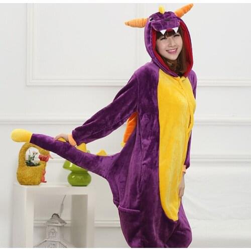 Adult Anime Kigurumi Onesies Shiryu Costume For Women Animal Blue Stitch Clothing Flannel Onepieces Sleepwear Home Cloths Girl