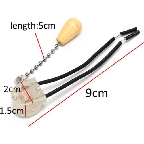 1pcs Pull Chain Cord Switch Universal Home Ceiling Fan Lamp Pull Switch Wall Light Replacement DIY Lighting Accessories
