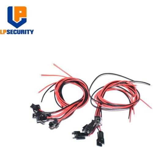 10 Pairs 10cm cable length SM 2P Plug Male to Female Wire Connector for electric bolt cabinet lock cupboard locker LED