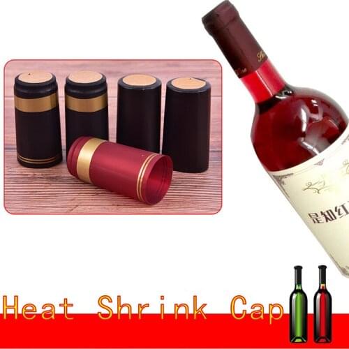 10pcs Wine Bottle Cover Wine Bottle Seal Barware Accessories PVC Heat Shrink Cap