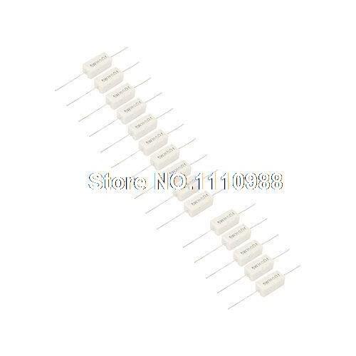 15 Pcs 390 Ohm 5W Watt Tolerance 5% Axial Cement Power Resistors