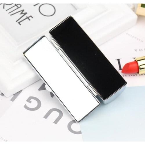 200Pcs Metallic Lipstick Box Case Cosmetic Cases with Mirror Lip Stick Boxes Storage Bags Pill Case Box SN412