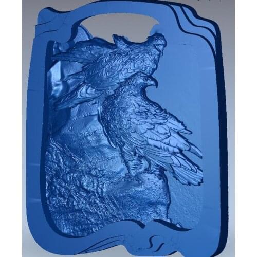 Panno_eagles 3d model relief for cnc in STL file format