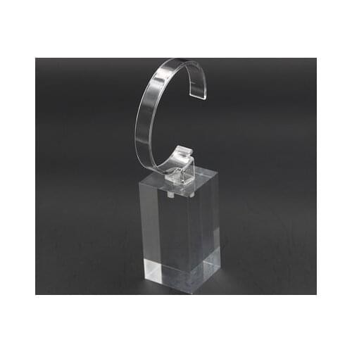 5pcs/lot Jewelry Organizer Stand Clear C Watch Showing Rack Acrylic Jewellery Display Block Holder