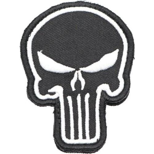 50pcs Black Banner 3D Embroidery Armband Military Tactics Special Warrior Gas Badge Clothing Hat Backpack Personality Patch