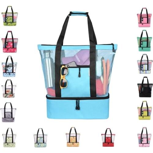 ABQP Ice Cold Summer Beach Bag Waterproof Large Capacity Beach Tote Bag For Women 16 Colors Available Large Beach Totes