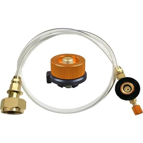 ABSF Outdoor Gas Stove Camping Stove Propane Refill Adapter Burner LPG Flat Cylinder Tank Coupler Bottle Adapter Save