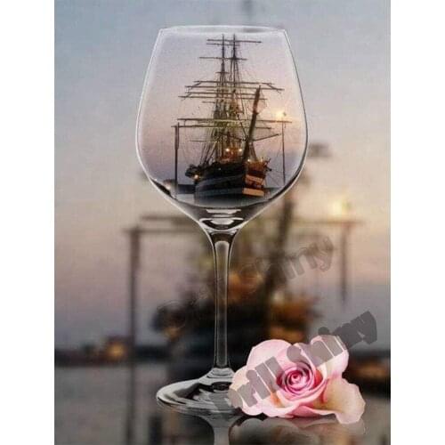 5D Diy Diamond Painting Embroidery Pattern Bottle, Pink Flower, Stone 3d Cross Stitch Kits Drill Wall Sticker Home Decorations