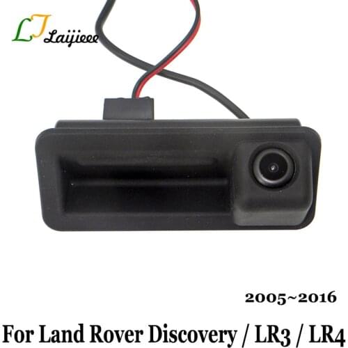 For Land Rover Discovery 3 4 LR3 LR4 L319 2005~2016 Car Trunk Handle Backup Camera / RCA HD Wide-angle Rearview Reverse Camera