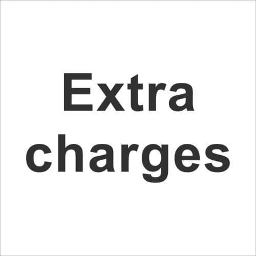 For the shipping charge/ remote area extra charge