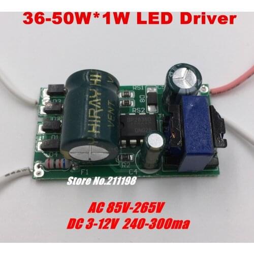36-50W Dc120-160V Led Driver Power Supply Ac 220V Built-In Constant Current Lighting Transformers For Ceiling Lamp