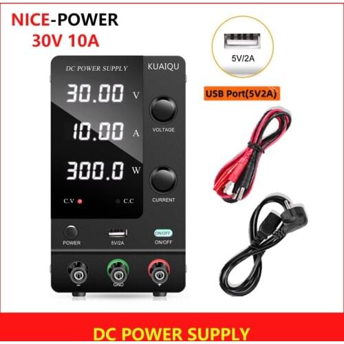 4-Digital Display Switching DC Power Supply Precision Adjustable Laboratory Power Supplies Voltage Regulator 30 v 10a 120v 3a