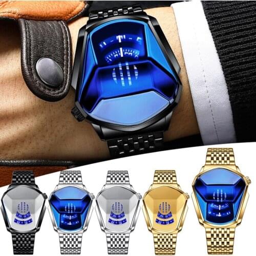 Diamond Style Quartz Watch for Men & Women Water Resistant to 30m FKU66