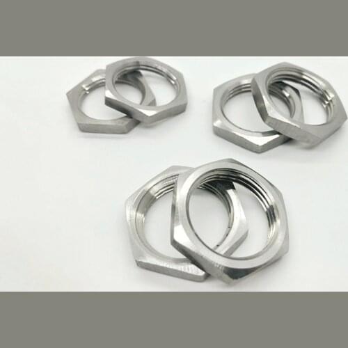 M8 10 12 14 16 18 20 22-63 Metric Female Thread Hex Lock Nut Pipe Fitting 304 Stainless Steel