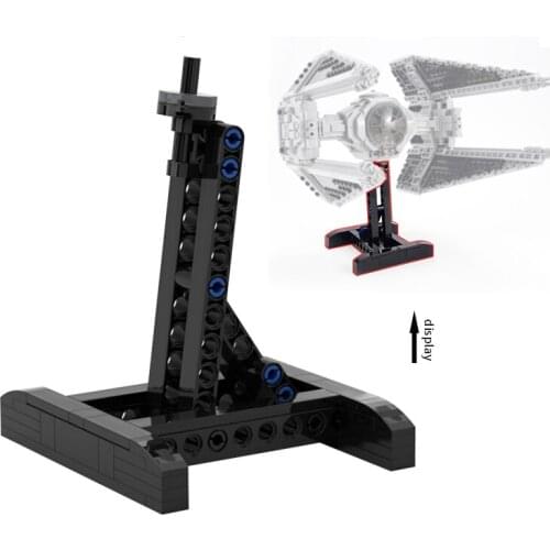 MOC Interceptor Display Stand Bricks Compatible With Space Plan Wars Building Blocks Xmas Educational Toys For Children Adults