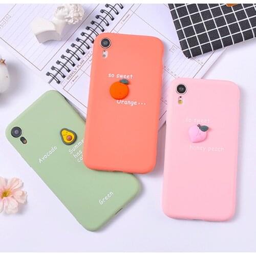 Soft Candy TPU Phone Cases For iPhone 6 6s 7 8 Plus X XR XS Max Shock-proof Soft Phone Cover for 11 pro Max Girls Phone Case