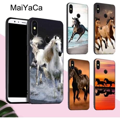 MaiYaCa horses Soft Case For POCO X3 F2 Pro Case For Redmi Note 8 Pro 8T 7 9 9S 9A 9C For Mi Note 10 Lite A3