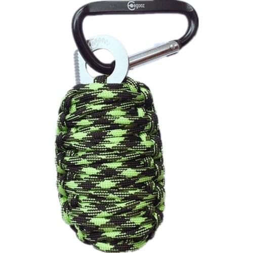 Survival Kit 550 Nylon Pocket Knife Fishing Tools Outdoor Camping Carabiner