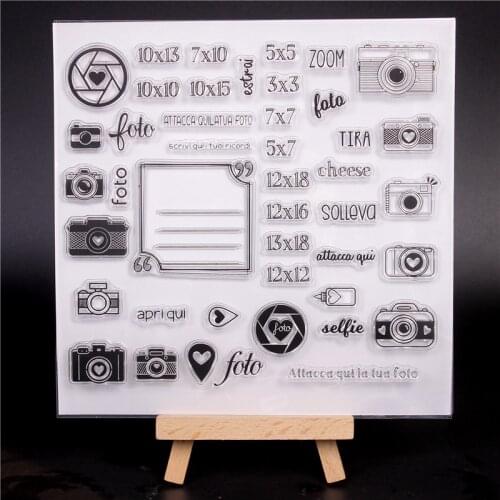 Rubber Silicone Clear Stamps for Scrapbooking Tampons Transparents Seal Background Stamp Card child Making Making Diy camera