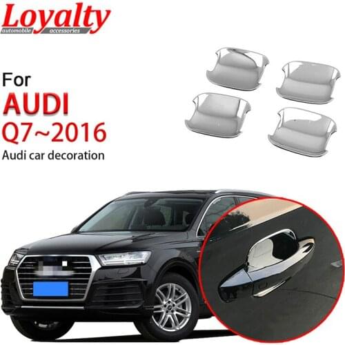 Loyalty for Audi A4L 2019 External Door Handle Bowl Trim Decoration ABS Silver Car Accessories Auto Styling