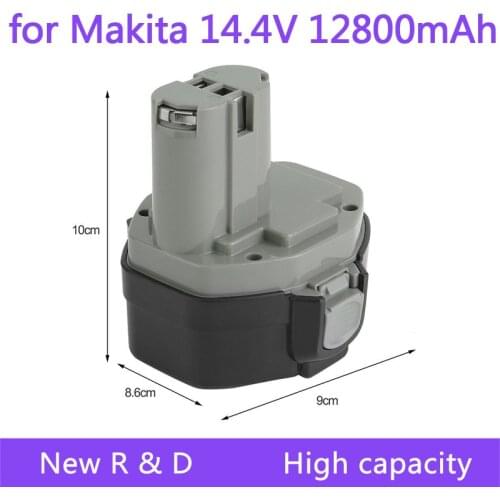 New for Makita 14.4V NI-MH 12800mAh Replacement Battery for Makita Battery 14.4V PA14 1420 1422 1433 1434 1435 1435F 192699-A