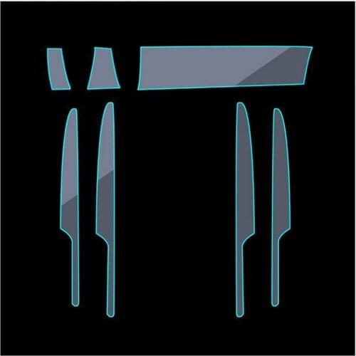 Car-Styling New Car Interior Trim Dashboard Clear Paint Protective Film Stickers for Porsch Macan 2014-2017