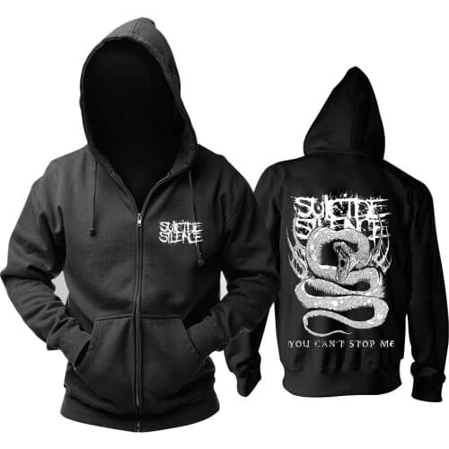 22 kinds Harajuku Suicide silence Rock Hoodies Brand shell jacket Heavy Metal Zipper Sweatshirt Punk fleece sudadera tracksuit