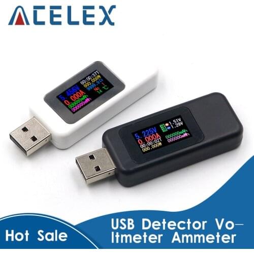 10 in 1 USB tester DC Digital voltmeter amperimetro current voltage meter amp volt ammeter detector power bank charger indicator