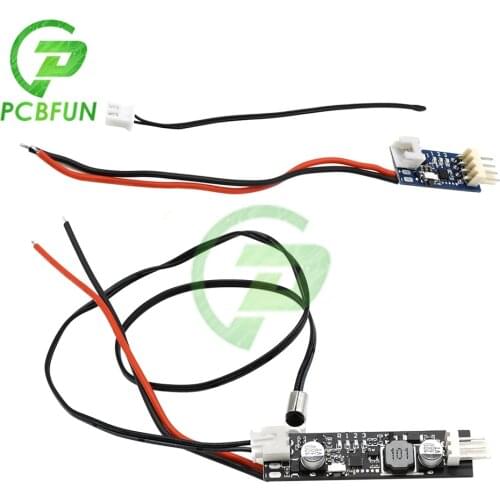 Ultra-small 1 channel 5V12V 4 Wire PWM Fan Temperature Control Governor Cabinet Computer Fan Temperature Control Noise Reduction