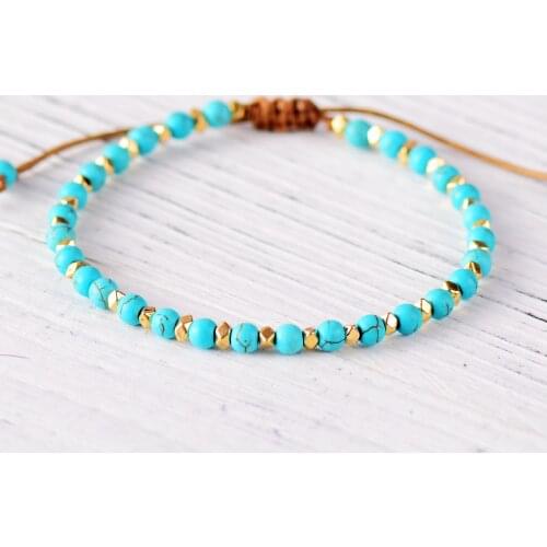 Womens Bracelet Stone Beads String Friendship Bracelet Handmade Boho Beaded Girls Bracelet Gift Dropshipping