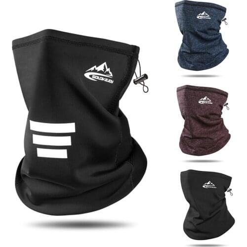 Cycling warm face mask windproof ear shield men and women winter autumn velvet collar tram cold full face
