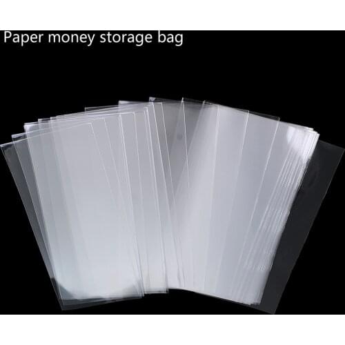 100pcs Paper Money Collection Bag 1#2#3#4# 25pcs each/pack