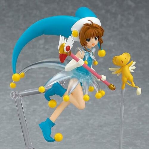 13CM Anime Card Captor Sakura FigFIX 008 Kinomoto Sakura: Battle Costume Ver. PVC Action Figure Collectible Model Toy For Kid