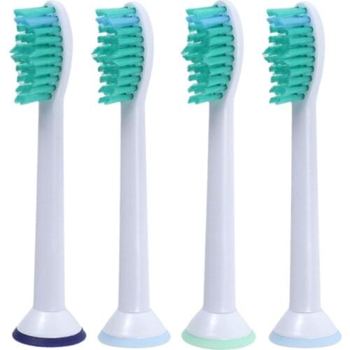 4Pcs Replacement Toothbrush Heads electric toothbrush Soft Bristle Electric Brushes Heads suitable HX6013 HX6011 HX6014 HX6530