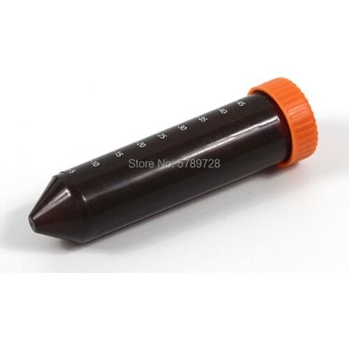 50pcs 50ml Plastic Brown Centrifuge Test Tube with Screw Cap,Round or Sharp Bottom with Scale Line Lab Analysis Sample Test Tube