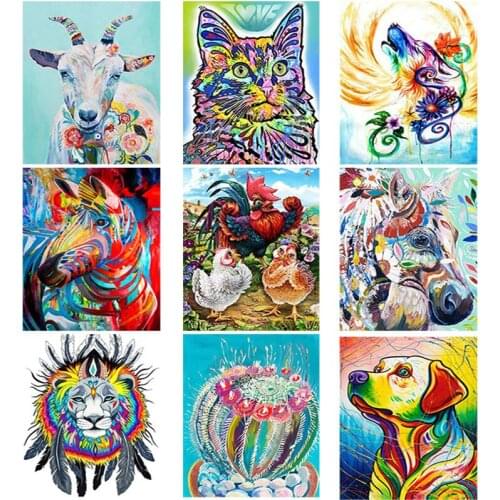 DIY 5D Diamond Painting Vicious Dog Diamond Art Embroidery Animal Cross Stitch Full Round/Square Drill Resin Home Decor Gift