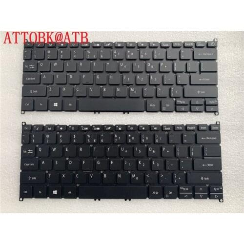 RU/US English laptop keyboard for Acer SPIN 5 SP513 51 52 53 SP513-52N SF114-32 NKI1313048 keyboards Backlit black