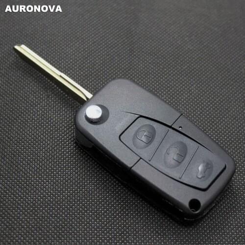 AURONOVA New Replace Flip Folding Key Shell for Mazda 3 3 Buttons Remote Car Key Case DIY